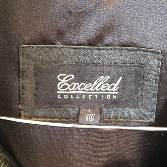 Women's Large Black Leather Coat - Picture 5 of 6